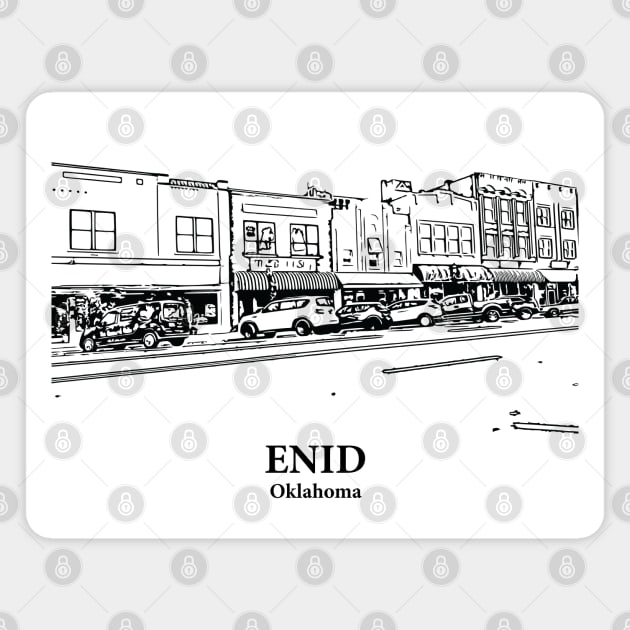 Enid - Oklahoma Magnet by Lakeric